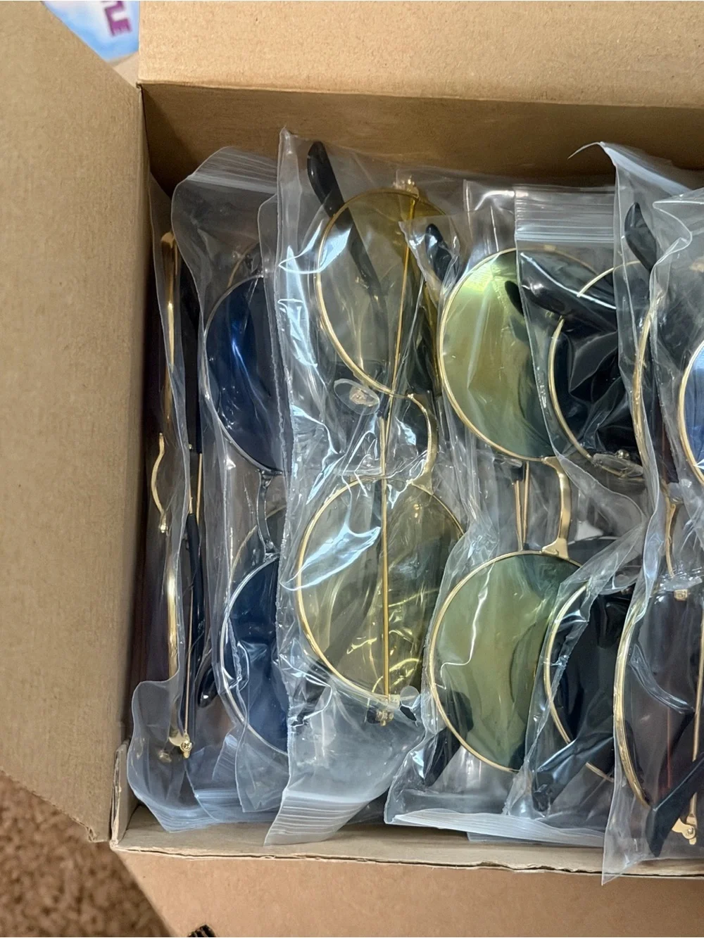 36 Piece Set Hippie 70’s Round Classic Disco Sunglasses in Every Color